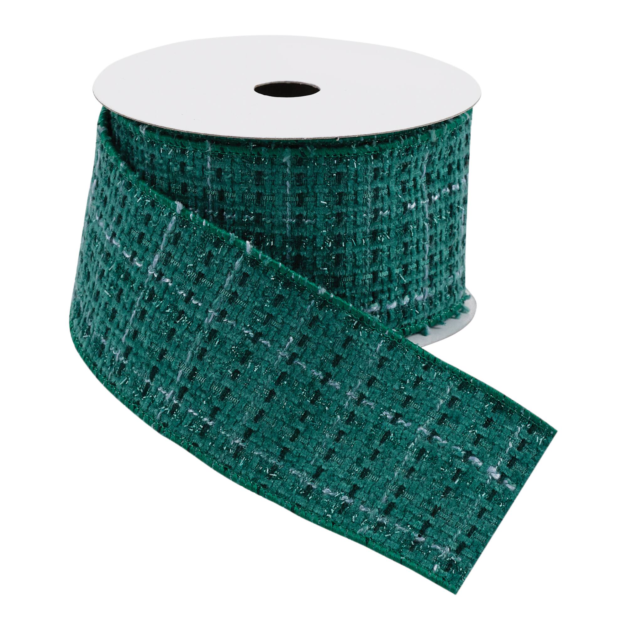2.5" x 5yd. Tattersall Plaid Wired Ribbon